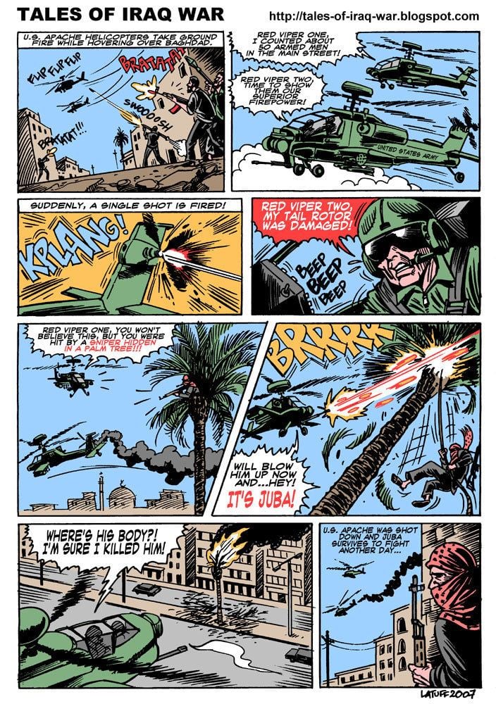 A sniper named Juba, the target of fear of the Iraqi US military | Tales of Iraq War | A comic strip