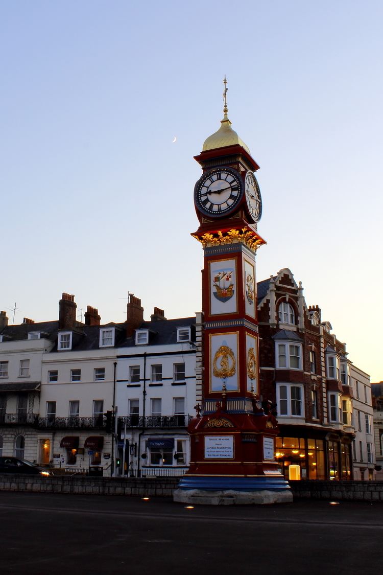 Jubilee clock The Mayfair Bed and Breakfast Weymouth Jubilee Clock in Weymouth