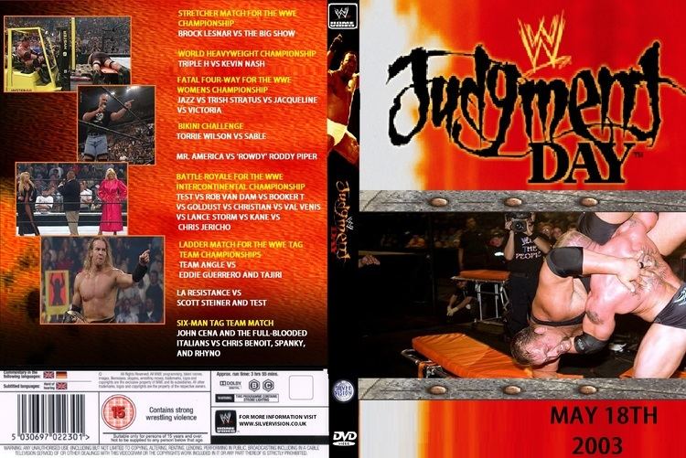 Judgment Day (2003) WWE Judgement Day 2003 DVD Cover by MyLittleZ on DeviantArt