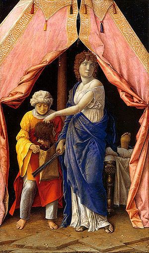 Judith and Holofernes (Mantegna) httpsuploadwikimediaorgwikipediacommonsthu