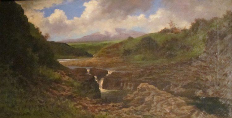 Jules Tavernier (painter) FileJules Tavernier 39Wailuku Falls39 oil on canvas c