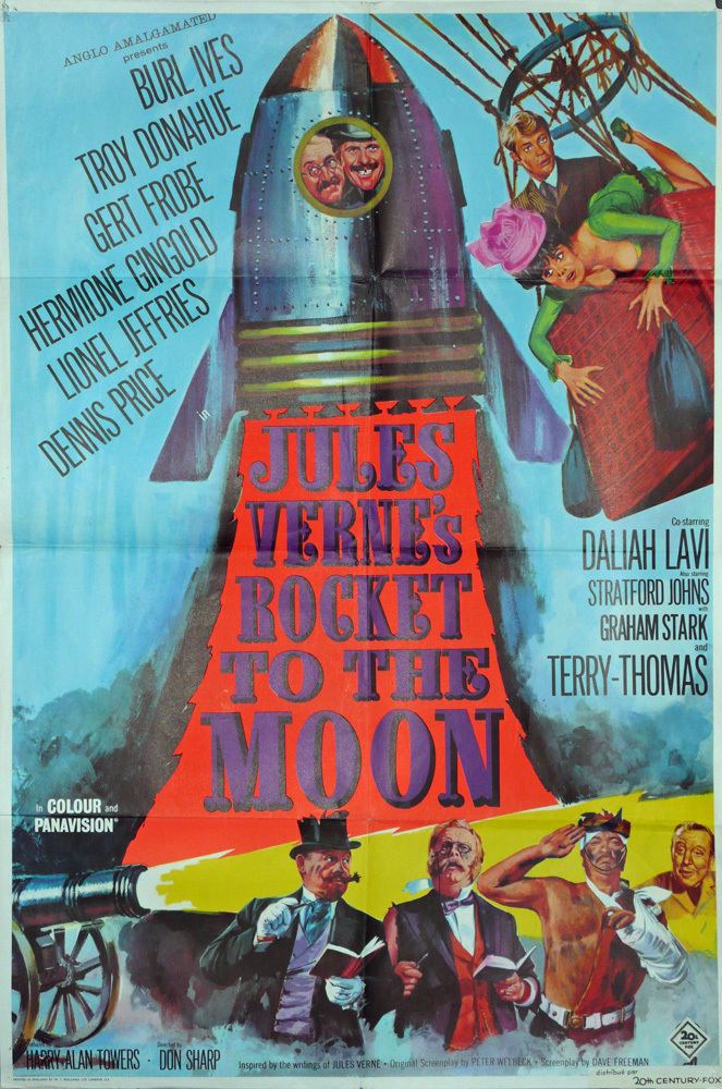 Jules Verne's Rocket to the Moon Jules Vernes Rocket to the Moon Original UK Movie Poster 1967