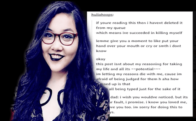 Julia Buencamino on the left, and Julia Buencamino's note on the right