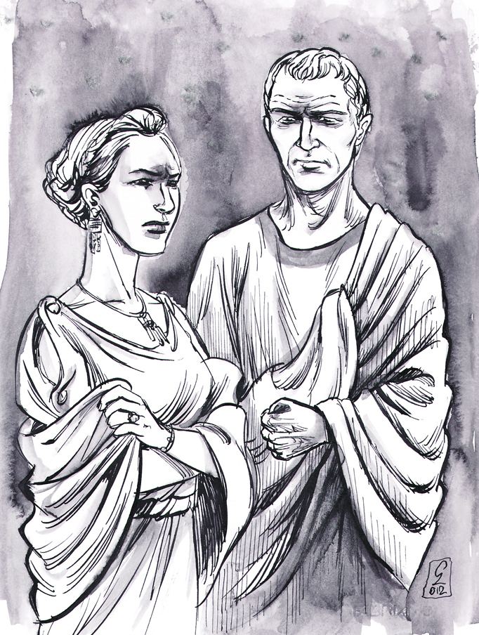 Julia the Elder Augustus and Julia the Elder by cabepfir on DeviantArt