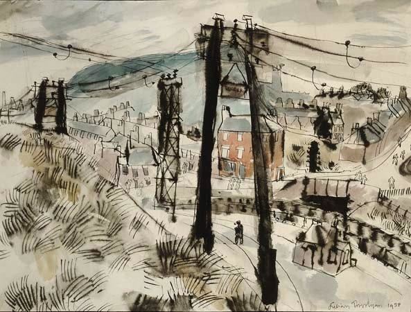 Julian Trevelyan Landscape with Pylons by JULIAN TREVELYAN Peter Nahum At The