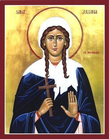 Juliana of Nicomedia Orthodox icon of Saint Juliana of Nicomedia orthodoxmonasteryiconscom