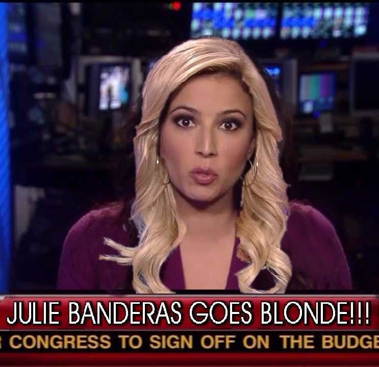 Julie Banderas Fox News39 Julie Banderas goes blonde for April Fools39 Day.