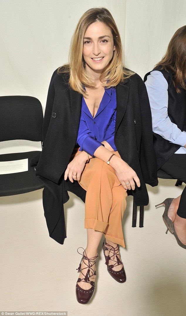 Julie Gayet Francois Hollandes actress girlfriend Julie Gayet sits front row