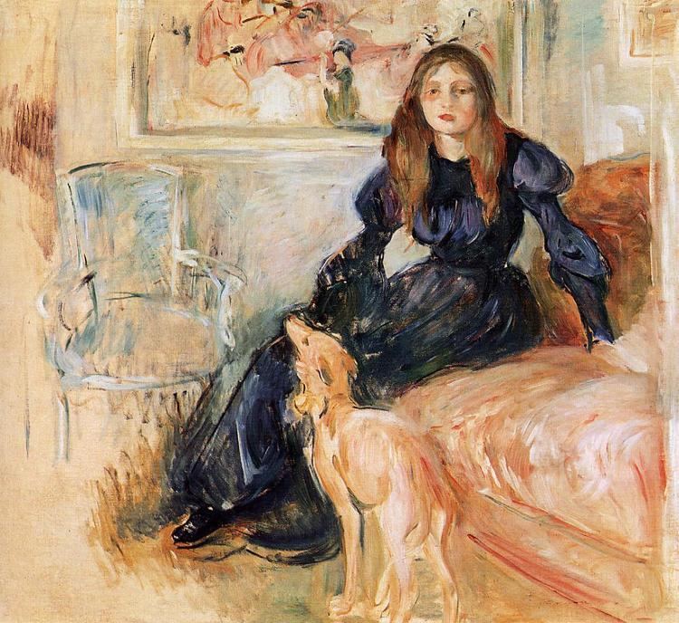 Julie Manet Julie Manet and her Greyhound Laerte Berthe Morisot