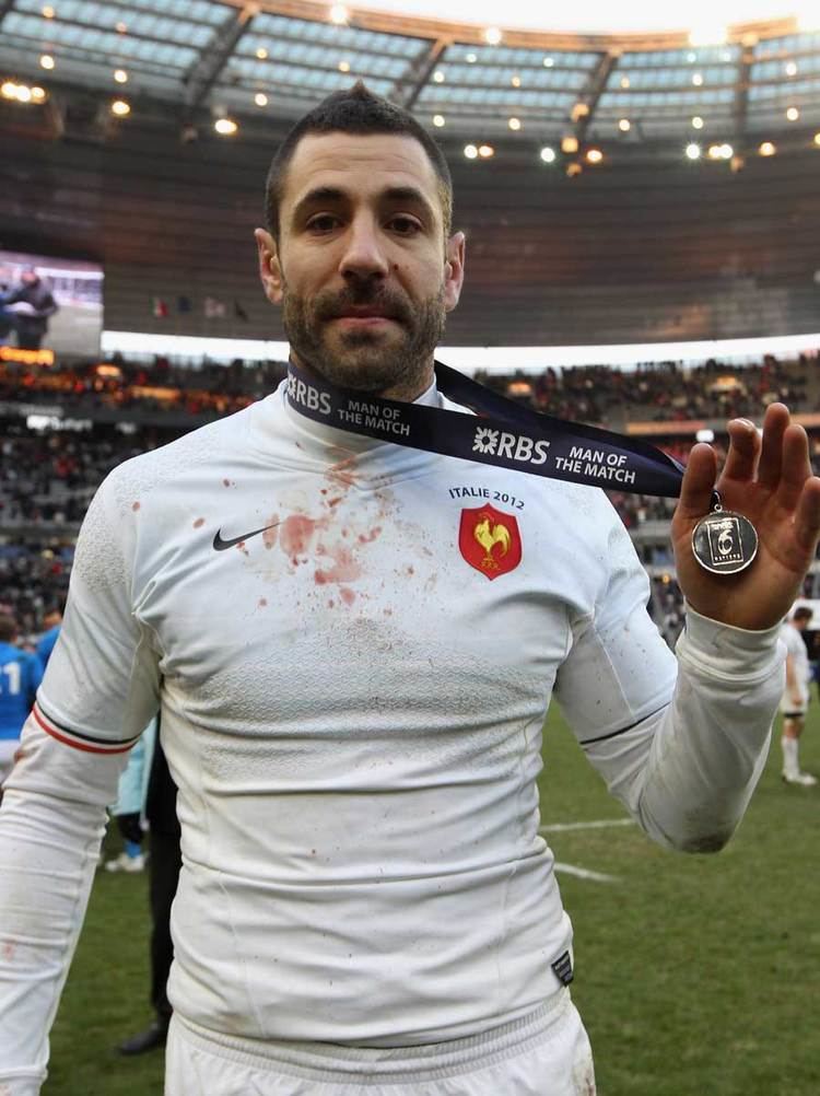 Julien Malzieu Julien Malzieu displays his man of the match award Rugby