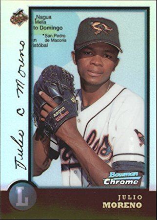 Julio Moreno (baseball) 1998 Bowman Chrome International Refractors 169 Julio Moreno NM