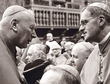 Julius Döpfner Kardinal Stefan Wysznski mit Julius Dpfner Katholische Kirche