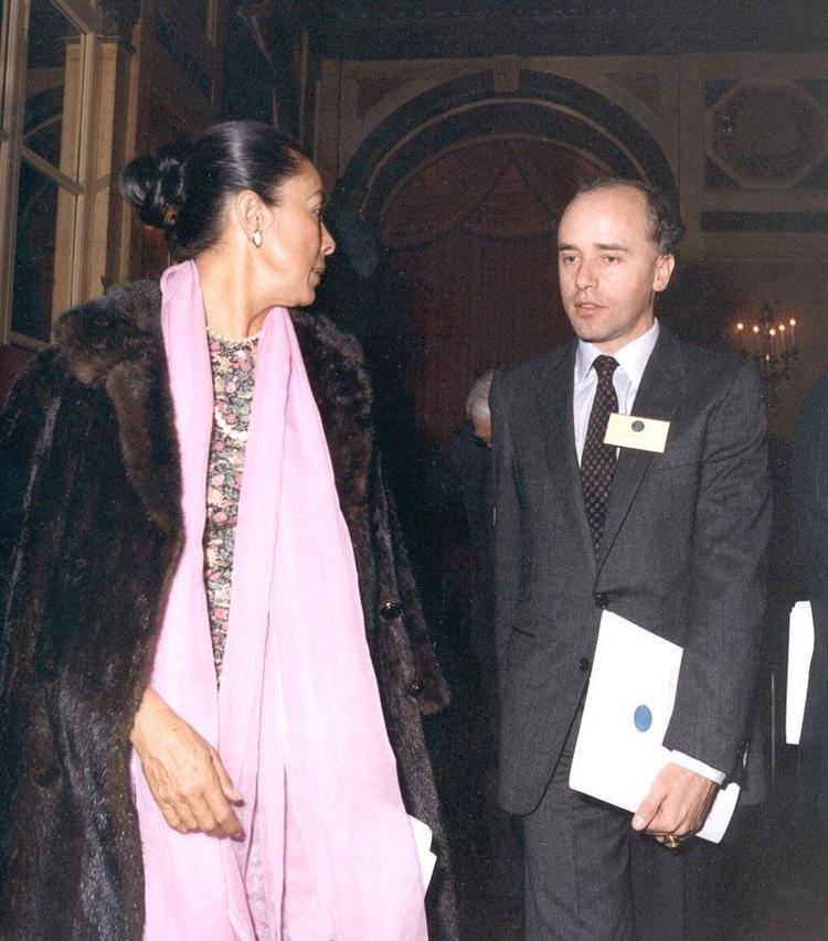 June Rose Bellamy Yadana Nat Mai of Burma with Dr Hans Koechler Grand Hotel Rome