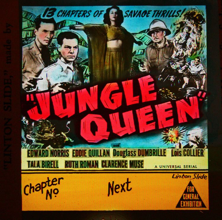 Jungle Queen (serial) Glass cinema slide Jungle Queen movie serial 1945 Flickr