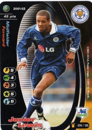 Junior Lewis LEICESTER CITY Junior Lewis 070 125 WIZARDS 2001 02 FA