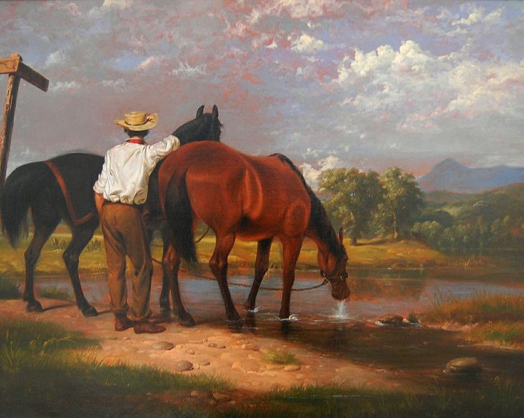 Junius Brutus Stearns Watering the Horses 1852 Junius Brutus Stearns 18101 Flickr