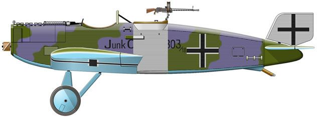 Junkers CL.I WINGS PALETTE Junkers J8J10 CLI Germany WWI