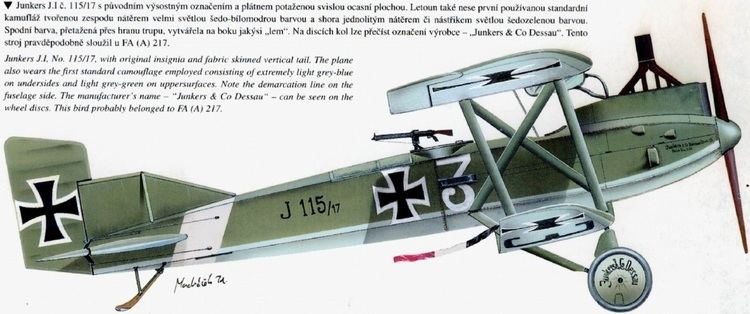 Junkers J.I WINGS PALETTE Junkers JI Germany WWI