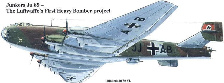 Junkers Ju 89 WINGS PALETTE Junkers Ju89 Germany Nazi