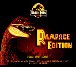Jurassic Park: Rampage Edition Retro Review Jurassic Park Rampage Edition SEGA Nerds