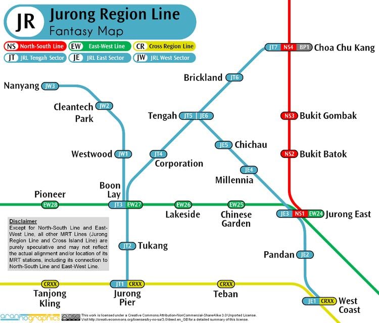 Jurong Region MRT Line Jurong Region Line JRL Discussion Printable Version