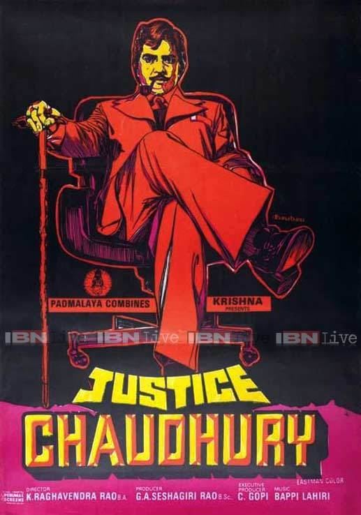 Justice Chaudhury 100 years of Indian cinema Top 50 handpainted Bollywood posters