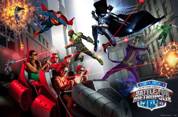 Justice League: Battle for Metropolis Justice League Battle for Metropolis Six Flags Trailer Cosmic