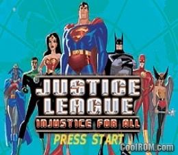 Justice League: Injustice for All Justice League Injustice for All ROM Download for Gameboy Advance