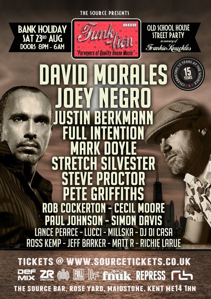 Justin Berkmann RA Funktion presents David Morales Joey Negro Justin Berkmann at