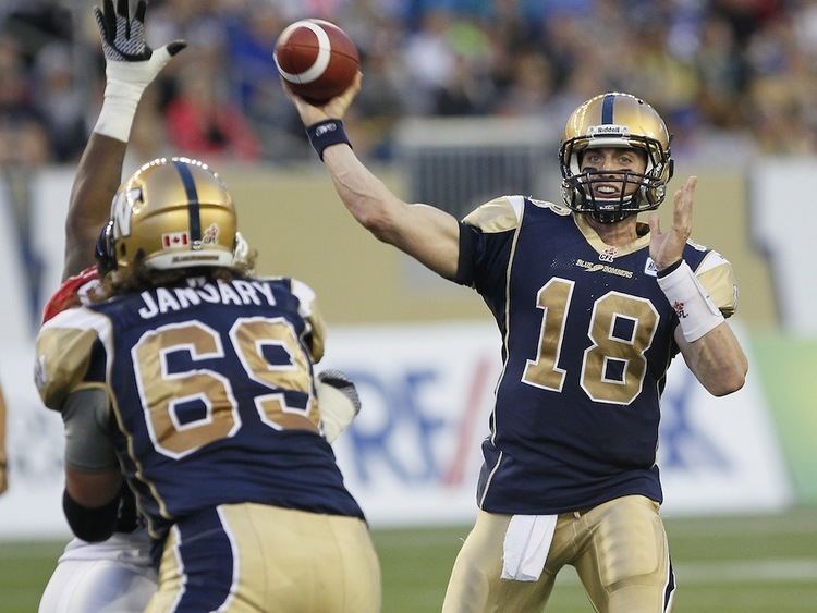 Justin Goltz Blue Bombers go with quarterback Justin Goltz for the rest of the