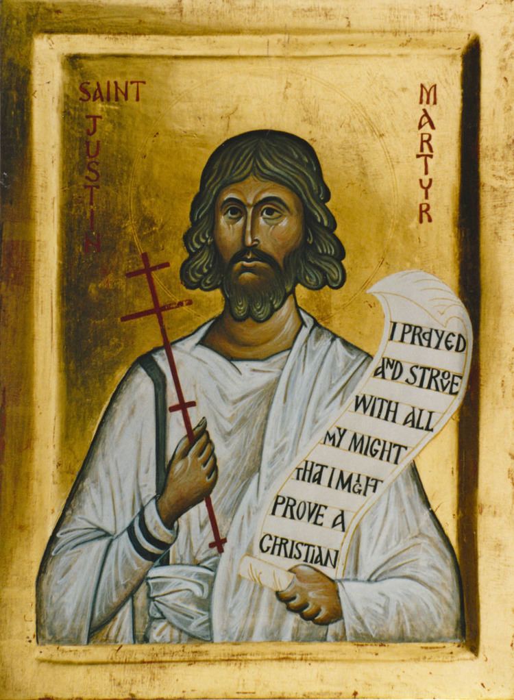 Justin Martyr St Justin Martyr Aidan Hart Sacred Icons