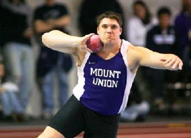 Justin Rodhe Mount Union Alum Justin Rodhe Compete in the Shot Put in