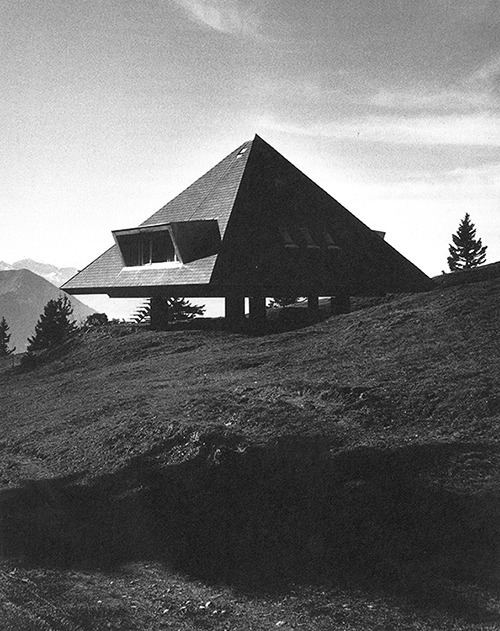 Justus Dahinden Tent House 1954 on the Rigi in the Swiss Alps by