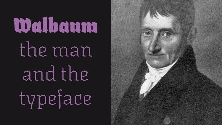 Justus Erich Walbaum WalbaumThe Man and the Typeface HD YouTube