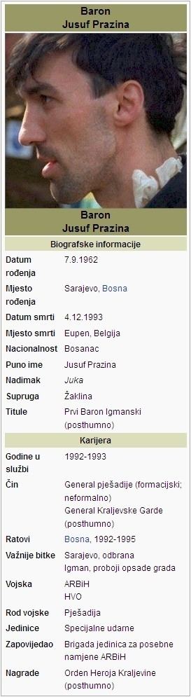 Jusuf Prazina Jusuf Prazina Wikipedia Rojalista