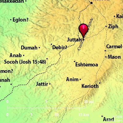 Bible Map: Juttah