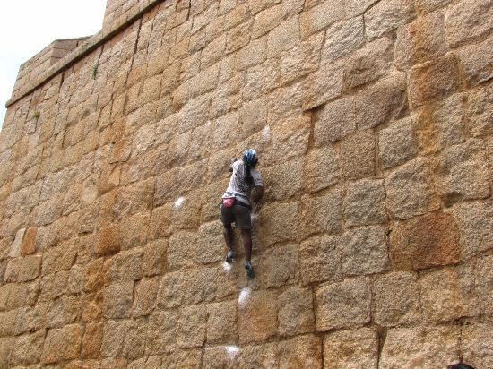 Jyothi Raj The great rock climberJyothi Raj Picture of Chitradurga Fort