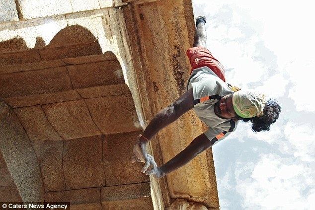 Jyoti Raju Jyoti Raju does amazing freeclimbing stunts GrindTVcom