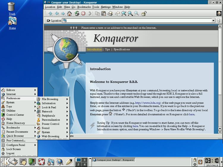 K Desktop Environment 2