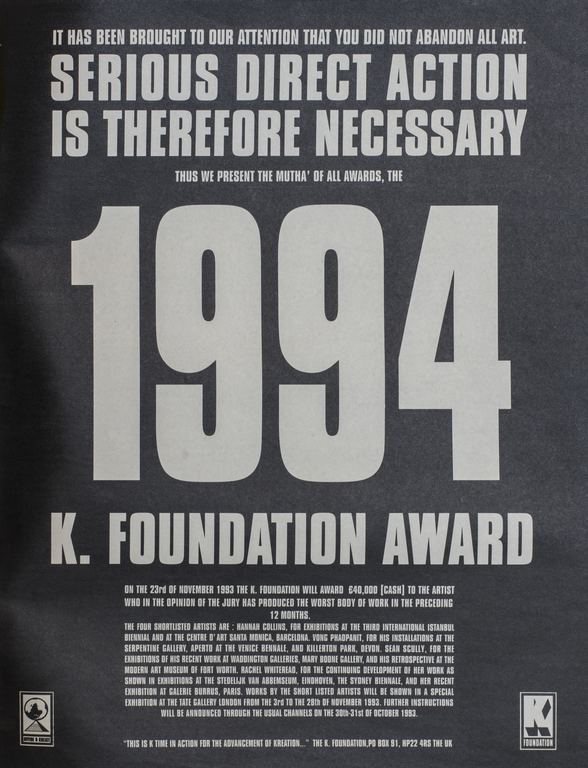 K Foundation The KLF 1994 K FOUNDATION AWARD M HKA Ensembles