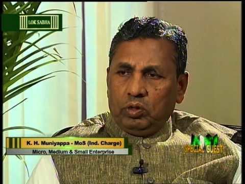 K. H. Muniyappa Rajiv Mishra CEO Loksabha TV on his talk show Special Guest with Mr