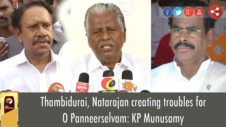 K. P. Munusamy Thambidurai Natarajan creating troubles for O Panneerselvam KP