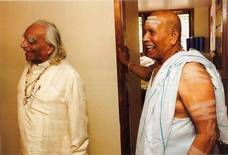 K. Pattabhi Jois Sri K Pattabhi Jois and BKS Iyengar reunite Yoga Mandiram