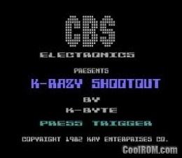 K-Razy Shoot-Out Krazy ShootOut ROM Download for Atari 5200 CoolROMcom