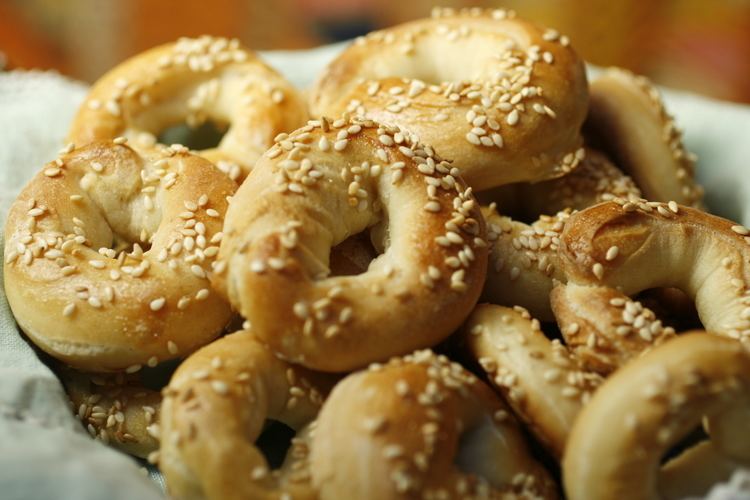 Ka'ak Bread rings with sesame seeds and mahlab ka39ak Taste of Beirut
