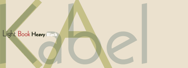 Kabel (typeface) Kabel Font Family Fontscom