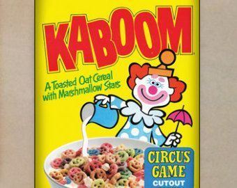 Kaboom (breakfast cereal) 1000 ideas about Kaboom Cereal on Pinterest 80s candy Nostalgia