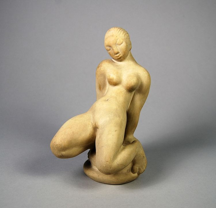 Kai Nielsen (sculptor) Princess and the Peaquot a ceramic sculpture by Kai Nielsen