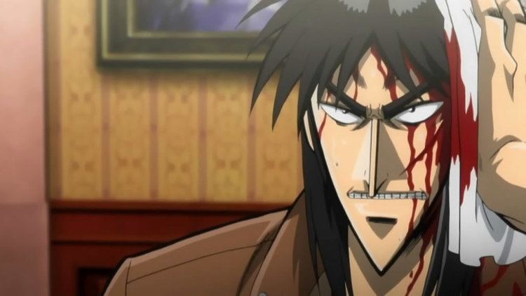 Kaiji (manga) movie scenes Sorry but another anime version of Kaiji after he hits the mirror 