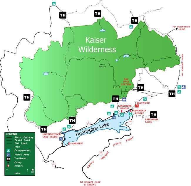 Kaiser Wilderness Sierra National Forest Maps amp Publications